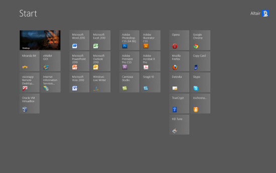 Start Screen ve Windows 8